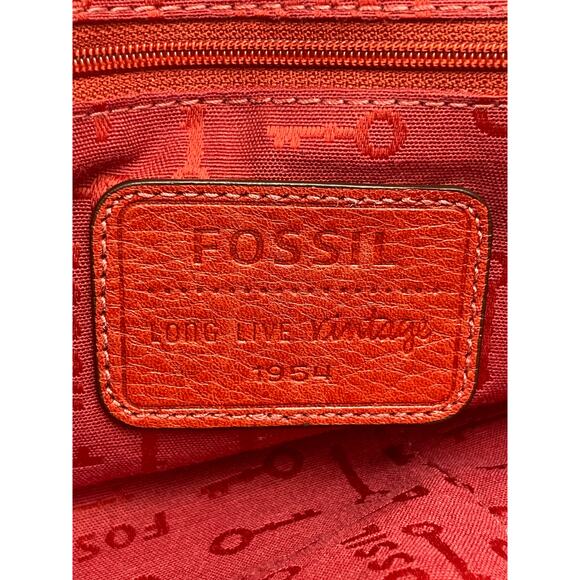 Vintage 1954 Fossil Maddox Long Live Crossbody Messenger Bag and Wallet - Picture 6 of 12